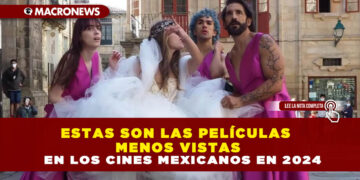 ESTAS SON LAS PELÍCULAS MENOS VISTAS EN LOS CINES MEXICANOS EN 2024