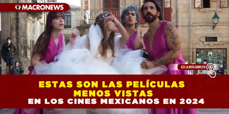 ESTAS SON LAS PELÍCULAS MENOS VISTAS EN LOS CINES MEXICANOS EN 2024