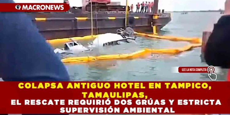 CAMIÓN REVOLVEDOR SE DESPLOMA EN LA LAGUNA NICHUPTÉ, EL RESCATE REQUIRIÓ DOS GRÚAS Y ESTRICTA SUPERVISIÓN AMBIENTAL