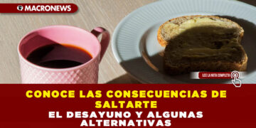 CONOCE LAS CONSECUENCIAS DE SALTARTE EL DESAYUNO Y ALGUNAS ALTERNATIVAS