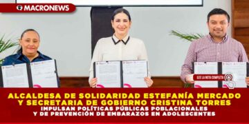 ALCALDESA DE SOLIDARIDAD ESTEFANÍA MERCADO Y SECRETARIA DE GOBIERNO CRISTINA TORRES IMPULSAN POLÍTICAS PÚBLICAS POBLACIONALES Y DE PREVENCIÓN DE EMBARAZOS EN ADOLESCENTES