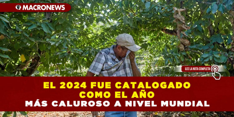EL 2024 FUE CATALOGADO COMO EL AÑO MÁS CALUROSO A NIVEL MUNDIAL