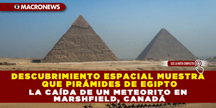 DESCUBRIMIENTO ESPACIAL MUESTRA QUE PIRÁMIDES DE EGIPTO SE CONSTRUYERON CON AGUA AL FUNCIONAR COMO UN MÉTODO DE TRANSPORTACIÓN