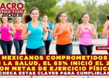 MEXICANOS COMPROMETIDOS CON LA SALUD, EL 65% INICIÓ EL 2025 CON METAS DE EJERCICIO FÍSICO, CHECA ESTAS CLAVES PARA CUMPLIRLAS