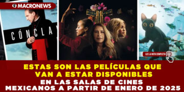 ESTAS SON LAS PELÍCULAS QUE VAN A ESTAR DISPONIBLES EN LAS SALAS DE CINES MEXICANOS A PARTIR DE ENERO DE 2025