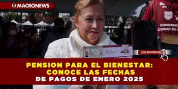 PENSION PARA EL BIENESTAR: CONOCE LAS FECHAS DE PAGOS DE ENERO 2025