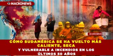CÓMO SUDAMÉRICA SE HA VUELTO MÁS CALIENTE, SECA Y VULNERABLE A INCENDIOS EN LOS ÚLTIMOS 50 AÑOS
