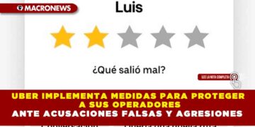 UBER IMPLEMENTA MEDIDAS PARA PROTEGER A SUS OPERADORES ANTE ACUSACIONES FALSAS Y AGRESIONES