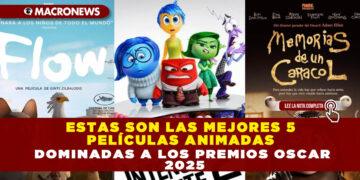 ESTAS SON LAS MEJORES 5 PELÍCULAS ANIMADAS DOMINADAS A LOS PREMIOS OSCAR 2025