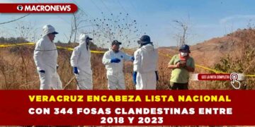VERACRUZ ENCABEZA LISTA NACIONAL CON 344 FOSAS CLANDESTINAS ENTRE 2018 Y 2023