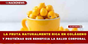 LA FRUTA NATURALMENTE RICA EN COLÁGENO Y PROTEÍNAS QUE BENEFICIA LA SALUD CORPORAL