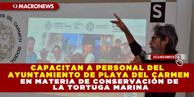 CAPACITAN A PERSONAL DEL AYUNTAMIENTO DE PLAYA DEL CARMEN EN MATERIA DE CONSERVACIÓN DE LA TORTUGA MARINA