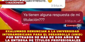 EXALUMNOS DENUNCIAN A LA UNIVERSIDAD INTERAMERICANA PARA EL DESARROLLO (UNID) POR RETRASOS DE MÁS DE DOS AÑOS EN LA ENTREGA DE TÍTULOS PROFESIONALES