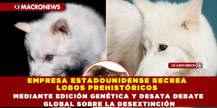 EMPRESA ESTADOUNIDENSE RECREA LOBOS PREHISTÓRICOS MEDIANTE EDICIÓN GENÉTICA Y DESATA DEBATE GLOBAL SOBRE LA DESEXTINCIÓN