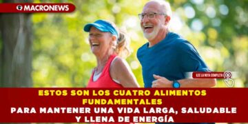 ESTOS SON LOS CUATRO ALIMENTOS FUNDAMENTALES PARA MANTENER UNA VIDA LARGA, SALUDABLE Y LLENA DE ENERGÍA