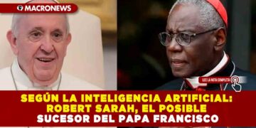 SEGÚN LA INTELIGENCIA ARTIFICIAL: ROBERT SARAH, EL POSIBLE SUCESOR DEL PAPA FRANCISCO