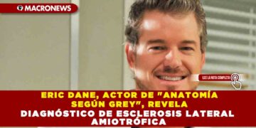 ERIC DANE, ACTOR DE «ANATOMÍA SEGÚN GREY», REVELA DIAGNÓSTICO DE ESCLEROSIS LATERAL AMIOTRÓFICA