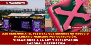 AXE CEREMONIA: EL FESTIVAL QUE ESCONDE UN NEGOCIO MILLONARIO MARCADO POR CORRUPCIÓN, VIOLACIONES A LA LEY Y EXPLOTACIÓN LABORAL SISTEMÁTICA