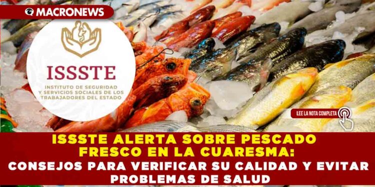 ISSSTE ALERTA SOBRE PESCADO FRESCO EN LA CUARESMA: CONSEJOS PARA VERIFICAR SU CALIDAD Y EVITAR PROBLEMAS DE SALUD