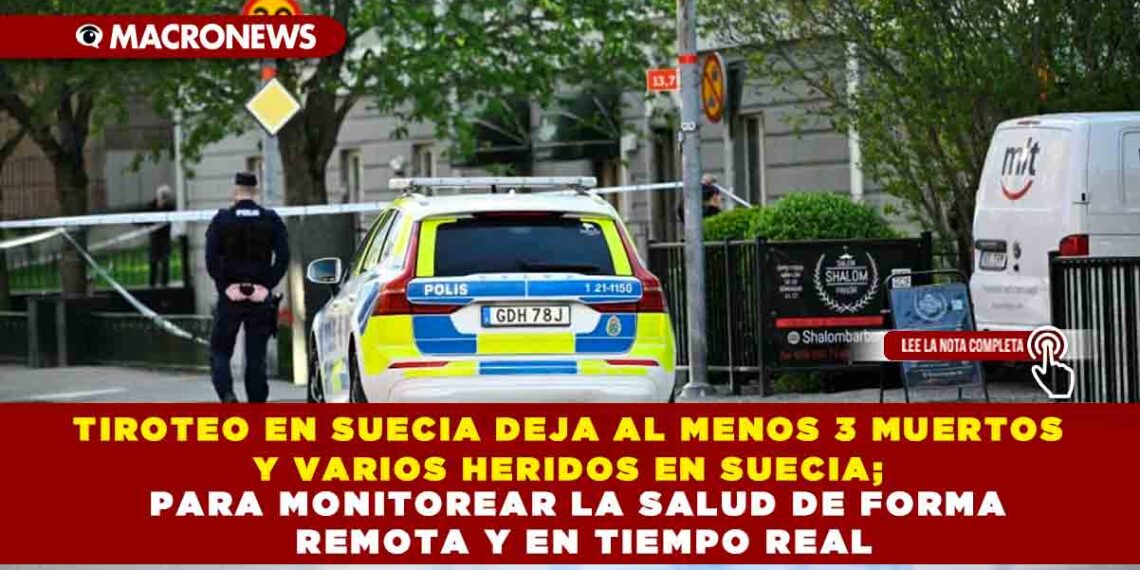 TIROTEO EN SUECIA DEJA AL MENOS 3 MUERTOS Y VARIOS HERIDOS EN SUECIA; SOSPECHOSO HUYÓ EN PATINETA ELÉCTRICA SEGÚN AUTORIDADES