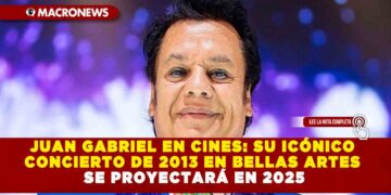 JUAN GABRIEL EN CINES: SU ICÓNICO CONCIERTO DE 2013 EN BELLAS ARTES SE PROYECTARÁ EN 2025