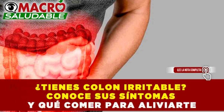 ¿TIENES COLON IRRITABLE? CONOCE SUS SÍNTOMAS Y QUÉ COMER PARA ALIVIARTE
