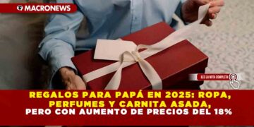 REGALOS PARA PAPÁ EN 2025: ROPA, PERFUMES Y CARNITA ASADA, PERO CON AUMENTO DE PRECIOS DEL 18%