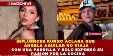 INFLUENCER KUNNO ACLARA QUE ÁNGELA AGUILAR NO VIAJA CON UNA PARRILLA Y SOLO EXPRESÓ SU PASIÓN POR LA COCINA