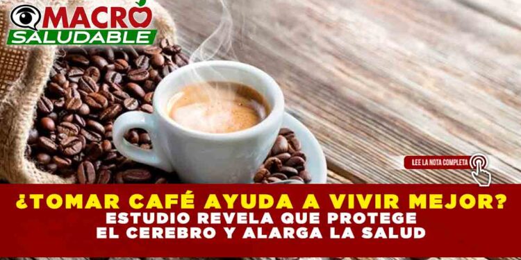 ¿TOMAR CAFÉ AYUDA A VIVIR MEJOR? ESTUDIO REVELA QUE PROTEGE EL CEREBRO Y ALARGA LA SALUD