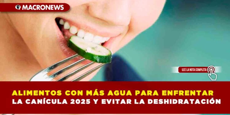 ALIMENTOS CON MÁS AGUA PARA ENFRENTAR LA CANÍCULA 2025 Y EVITAR LA DESHIDRATACIÓN