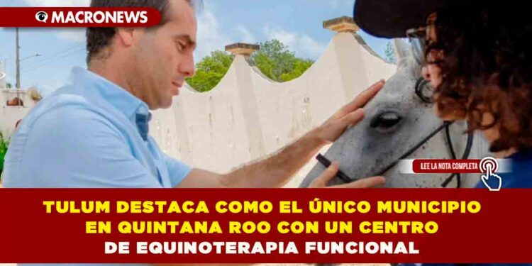 TULUM DESTACA COMO EL ÚNICO MUNICIPIO EN QUINTANA ROO CON UN CENTRO DE EQUINOTERAPIA FUNCIONAL; OFRECE TRATAMIENTO CON CINCO CABALLOS APTOS