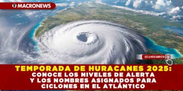 TEMPORADA DE HURACANES 2025: CONOCE LOS NIVELES DE ALERTA Y LOS NOMBRES ASIGNADOS PARA CICLONES EN EL ATLÁNTICO