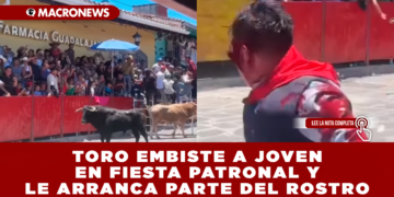 TORO EMBISTE A JOVEN EN FIESTA PATRONAL Y LE ARRANCA PARTE DEL ROSTRO: BRUTAL CORNADA REAVIVA EL DEBATE SOBRE ESTA TRADICIÓN VERACRUZANA