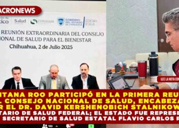 QUINTANA ROO PARTICIPÓ EN LA PRIMERA REUNIÓN DEL CONSEJO NACIONAL DE SALUD, ENCABEZADO POR EL DR. DAVID KERSHENOBICH STALNIKOWITZ SECRETARIO DE SALUD FEDERAL; EL ESTADO FUE REPRESENTADO POR EL SECRETARIO DE SALUD ESTATAL FLAVIO CARLOS ROSADO