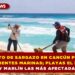 INCREMENTO DE SARGAZO EN CANCÚN POR DESVÍO DE CORRIENTES MARINAS; PLAYAS EL MIRADOR Y MARLÍN LAS MÁS AFECTADAS