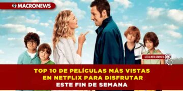 TOP 10 DE PELÍCULAS MÁS VISTAS EN NETFLIX PARA DISFRUTAR ESTE FIN DE SEMANA