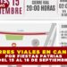 CIERRES VIALES EN CANCÚN POR FIESTAS PATRIAS: DEL 15 AL 16 DE SEPTIEMBRE