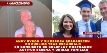 ANDY BYRON Y SU ESPOSA REAPARECEN EN PÚBLICO TRAS ESCÁNDALO EN CONCIERTO DE COLDPLAY MOSTRANDO ACTITUD SERENA Y UNIDAD FAMILIAR