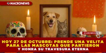 HOY 27 DE OCTUBRE: ENCIENDE UNA VELITA PARA LAS MASCOTAS QUE PARTIERON Y HONRA SU TRAVESURA ETERNA