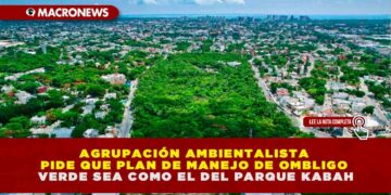 AGRUPACIÓN AMBIENTALISTA PIDE QUE PLAN DE MANEJO DE OMBLIGO VERDE SEA COMO EL DEL PARQUE KABAH