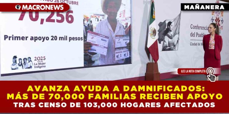 AVANZA AYUDA A DAMNIFICADOS: MÁS DE 70,000 FAMILIAS RECIBEN APOYO TRAS CENSO DE 103,000 HOGARES AFECTADOS POR LAS LLUVIAS