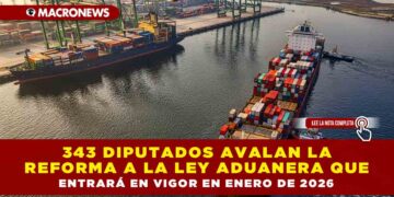 343 DIPUTADOS AVALAN LA REFORMA A LA LEY ADUANERA QUE ENTRARÁ EN VIGOR EN ENERO DE 2026