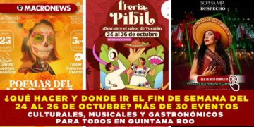 ¿QUÉ HACER Y DONDE IR EL FIN DE SEMANA DEL 24 AL 26 DE OCTUBRE? MÁS DE 30 EVENTOS CULTURALES, MUSICALES Y GASTRONÓMICOS PARA TODOS