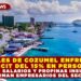 HOTELES DE COZUMEL ENFRENTAN DÉFICIT DEL 15% EN PERSONAL POR BAJOS SALARIOS Y PROPINAS INSUFICIENTES AFIRMAN EMPRESARIOS DEL SECTOR