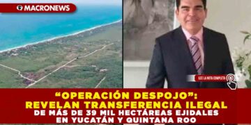 “OPERACIÓN DESPOJO”: REVELAN TRANSFERENCIA ILEGAL DE MÁS DE 39 MIL HECTÁREAS EJIDALES EN YUCATÁN Y QUINTANA ROO
