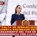 «FALTA DE SENSIBILIDAD» PRESIDENTA SHEINBAUM REPRUEBA RELANZAMIENTO DEL PAN EN PLENA EMERGENCIA POR LLUVIAS