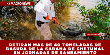 RETIRAN MÁS DE 40 TONELADAS DE BASURA DE LA SABANA DE CHETUMAL EN JORNADAS DE SANEAMIENTO