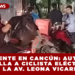 ACCIDENTE EN CANCÚN: AUTOBÚS ARROLLA A CICLISTA ELÉCTRICO EN LA AV. LEONA VICARIO, EL MASCULINO LESIONADO FUE TRASLADADO POR PARAMÉDICOS AL HOSPITAL