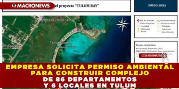 EMPRESA SOLICITA PERMISO AMBIENTAL PARA CONSTRUIR COMPLEJO DE 86 DEPARTAMENTOS Y 6 LOCALES EN TULUM