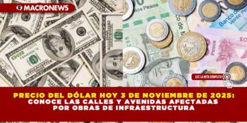 PRECIO DEL DÓLAR HOY 3 DE NOVIEMBRE DE 2025: SE COTIZA EN PROMEDIO A 18.51 PESOS EN MÉXICO